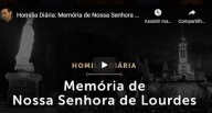 Nossa Senhora de Lourdes  11 de fevereiro  Pe. Paulo Ricardo (vídeo)