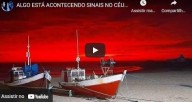 Céus vermelhos, o que estarão prenunciando? (vídeo)