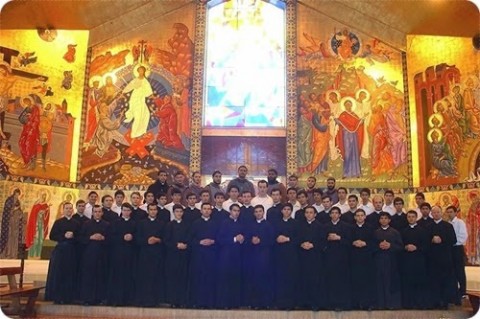Alguns dos seminaristas da Diocese de Cidade do Leste (Paraguai).