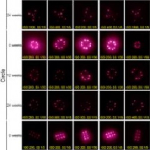 Pontos quânticos sob a pele podem guardar histórico de vacinação, além de formar desenhos bonitos (Foto: Divulgação Kevin J. McHugh MIT)